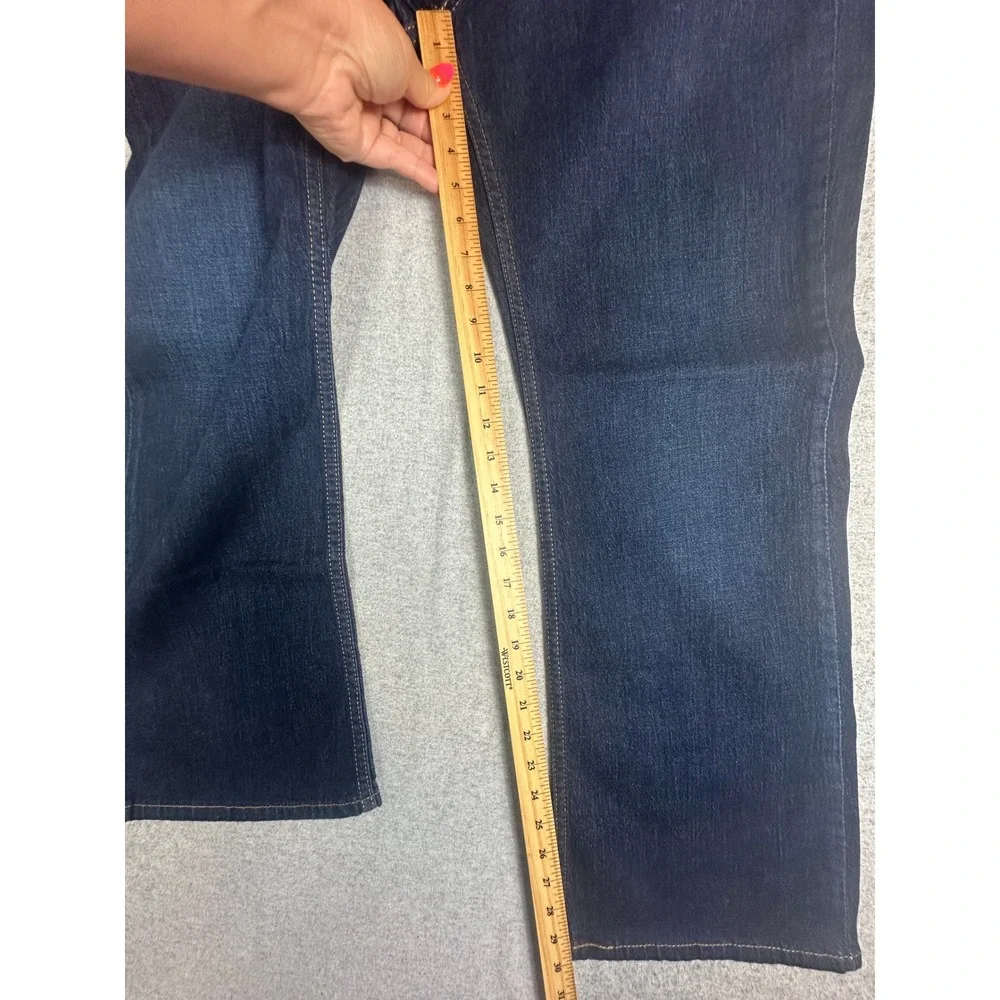 Levis 527 Slim Bootcut Jeans Mens 38x30 Blue Dark Wash Denim
